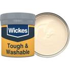 Wickes Tough & Washable Matt Emulsion Paint Tester Pot - Magnolia No.310 - 50ml
