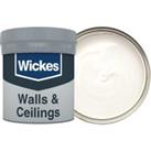 Wickes Vinyl Matt Emulsion Paint Tester Pot - Frosted White No.135 - 50ml