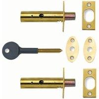 Yale P-2PM444-PB-2 Door Security Bolt - Brass - Pack of 2