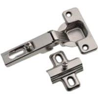 Wickes 110 Nickel Plated Slide On Cabinet Hinge - 35mm - Pack of 6