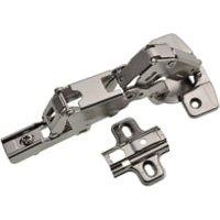 Wickes 165 Nickel Plated Clip On Cabinet Hinge - 35mm - Pack of 2
