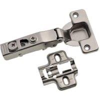Wickes 110 Nickel Plated Soft Close Clip On Cabinet Hinge - 35mm - Pack of 2