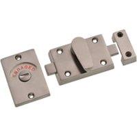 Wickes Satin Nickel Bathroom Indicator Bolt - 65mm