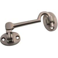 Wickes Satin Nickel Cabin Hook - 100mm