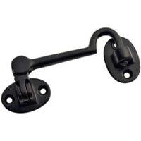 Wickes Black Cabin Hook - 100mm