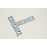Wickes Tee Plate - 75mm - Pack of 4