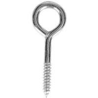 Wickes Zinc Screw Eyes - 40mm - Pack of 10