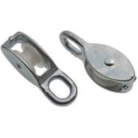 Wickes Bright Zinc Plated Rope Pulley - 25mm - Pack of 2