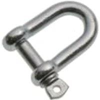 Wickes Bright Zinc Plated Dee Shackle - 6mm - Pack of 2