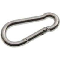 Wickes Bright Zinc Plated Carbine Hook - 5mm - Pack of 2