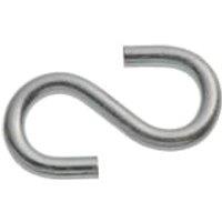Wickes Bright Zinc Plated S Hook - 50mm - Pack of 4