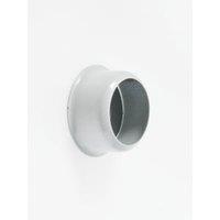 Rothley White Interior Concealed Rod Sockets - 25mm - Pack of 2