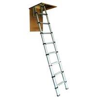 Werner Telescopic Aluminium Loft Ladder - Max Height 2.88m