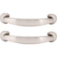 Wickes Round Bow Brushed Nickel Cabinet Handle - 120mm - Pack of 2
