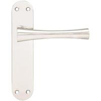 Monaco Satin Nickel Latch Door Handle - 1 Pair