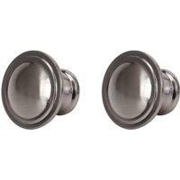 Wickes Ring Cabinet Brushed Nickel Cabinet Knob - 35mm - Pack of 6