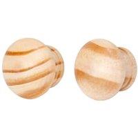 Wickes Unvarnished Beech Ring Cabinet Knob - 35mm - Pack of 10