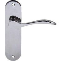 Paris Polished Chrome Latch Door Handle - 1 Pair