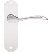 Paris Satin Nickel Latch Door Handle - 1 Pair