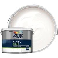 Dulux Trade Vinyl Silk Emulsion Paint - Pure Brilliant White - 10L
