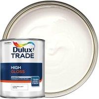 Dulux Trade High Gloss Paint - Pure Brilliant White - 1L