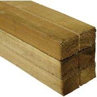 Wickes Treated Sawn Timber - 47 x 47 x 2400mm - Pack of 6