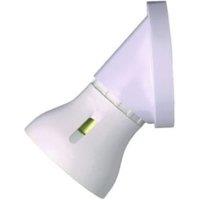 MK Angled Batten Lamp Holder - White