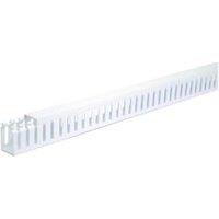 TTE White Self-Adhesive Slotted Trunking - 38 x 25 x 2000mm