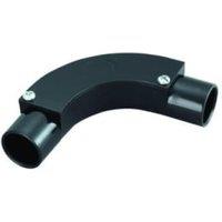 TTE Black Conduit Inspection Bend - 20mm