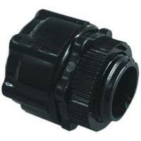 TTE Black Corrugated Conduit Adaptor - 20mm - Pack of 2