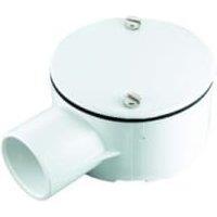 TTE White 1 Way Conduit Terminal Box - 25mm