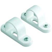 TTE White Conduit Spacer Bar Saddle - 25mm - Pack of 2