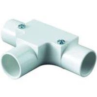 TTE White Conduit Inspection Tee - 25mm