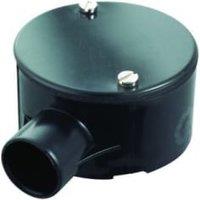 TTE Black 1 Way Conduit Terminal Box - 25mm