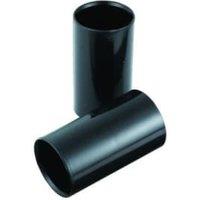 TTE Black Conduit Coupler - 25mm - Pack of 2