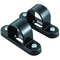 TTE Black Conduit Spacer Bar Saddle - 25mm - Pack of 2