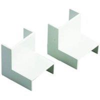 TTE White Inside Angle Mini Trunking - 38 x 16mm - Pack of 2