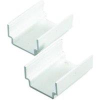 TTE White Mini Trunking Coupler - 38 x 25mm - Pack of 2