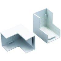 TTE White Outside Angle Mini Trunking - 38 x 25mm - Pack of 2