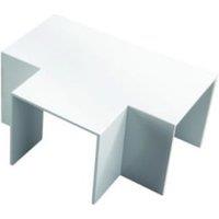 Wickes White Maxi Trunking Flat Tee - 50 x 90 x 70mm
