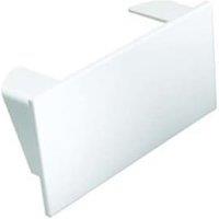 TTE White Maxi Trunking End Cap - 100 x 50mm - Pack of 2
