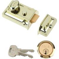 Yale P-77-BLX-PB-60 Traditional Nightlatch Lock - Brass