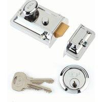 Yale P-77-CH-CH-60 Traditional Night Latch Lock - Chrome