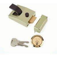 Yale P-89-BLX-PB-60 89 Deadlocking Night Latch - Brass