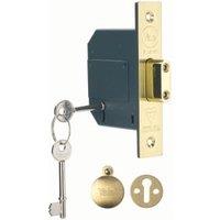 Yale P-M562-PB-67 Brass 5 Lever Deadlock - 64mm