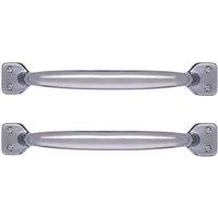 Wickes Shaker Style Polished Chrome Cabinet Handle - 126mm - Pack of 2