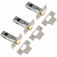 Yale Chrome 2 Tubular Door Latch - 64mm - Pack of 3