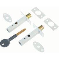 Yale P-2PM444-WE-2 Door Security Bolt - White - Pack of 2