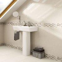 Wickes Delaware Brick Mosaic Tile Sheet - 305 x 305mm