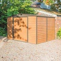 Rowlinson Woodvale Large Double Door Metal Apex Shed without Floor - 10 x 8ft